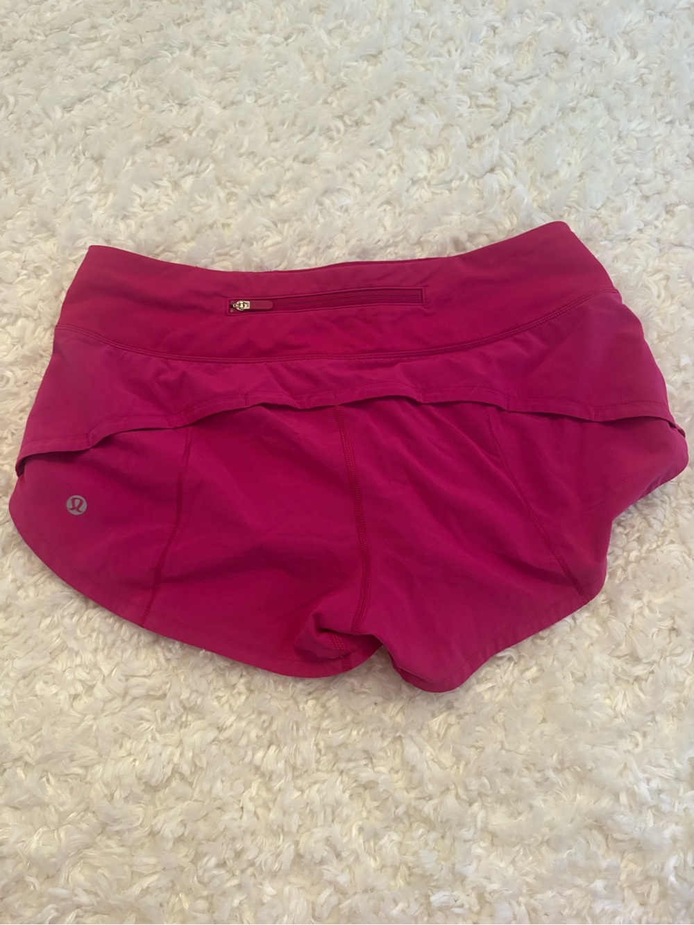 lululemon athletica Hot Pink Athletic Shorts with Built-In Liner